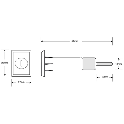 ASEC Furniture Pedestal Lock