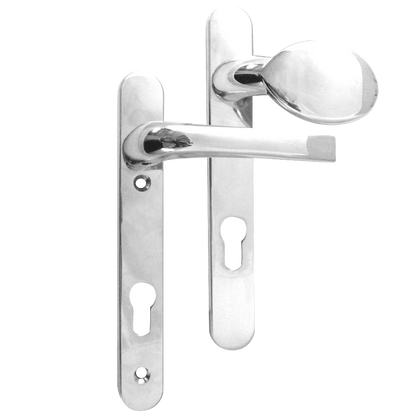 ASEC 92 Lever/Pad UPVC Furniture - 220mm Backplate