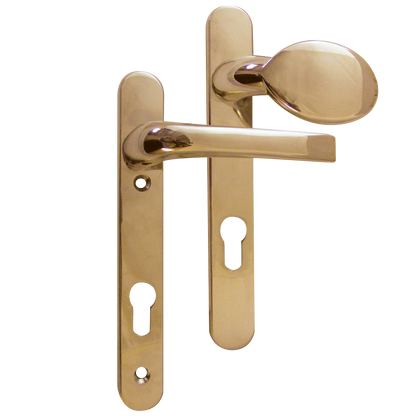 ASEC 92 Lever/Pad UPVC Furniture - 220mm Backplate
