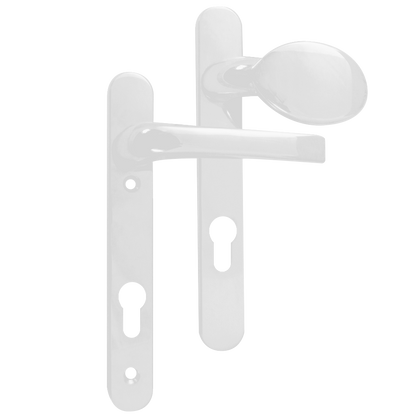 ASEC 92 Lever/Pad UPVC Furniture - 220mm Backplate