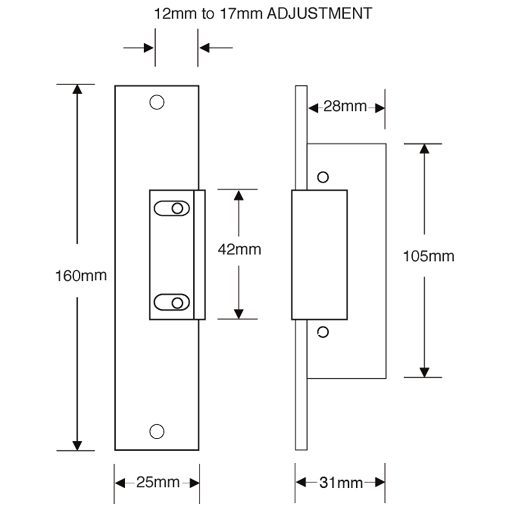 ASEC A21 Mortice Release