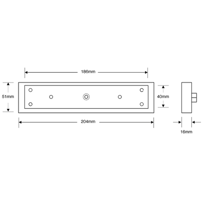 ASEC Armature Housing To Suit SlimLine Magnet