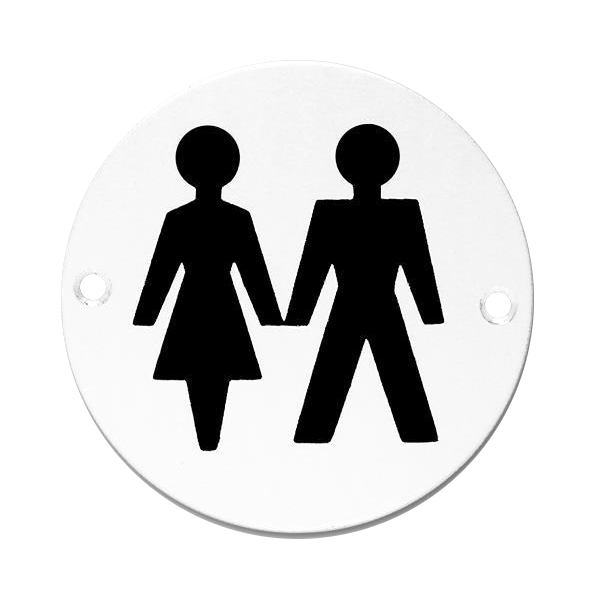 ASEC Aluminium Metal Toilet Door Sign