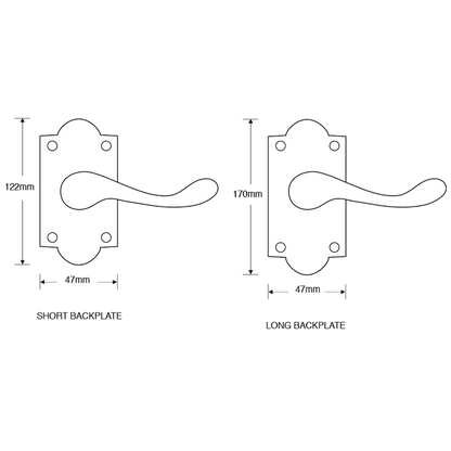 ASEC Ashstead Plate Mounted Lever Furniture
