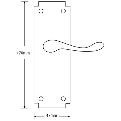 ASEC Birkdale Plate Mounted Lever Furniture