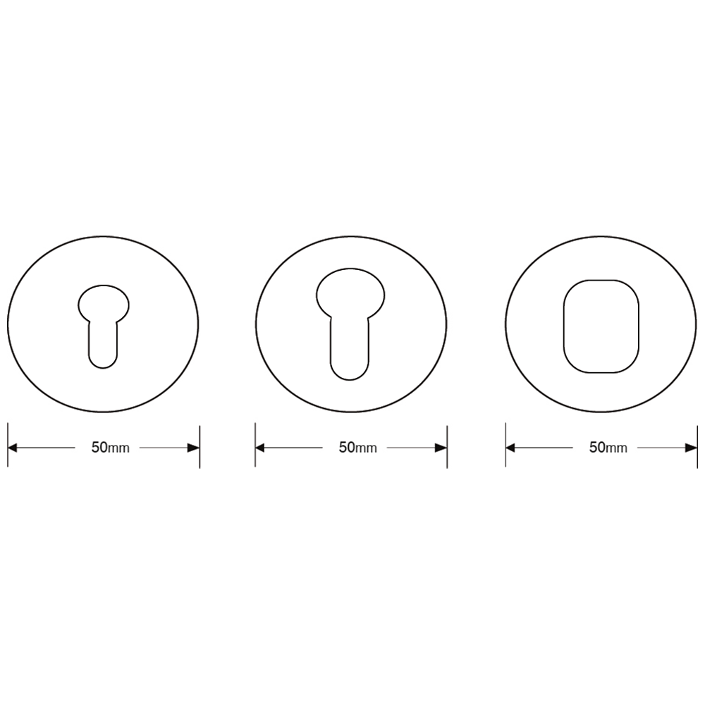 ASEC Concealed Fixing Escutcheon