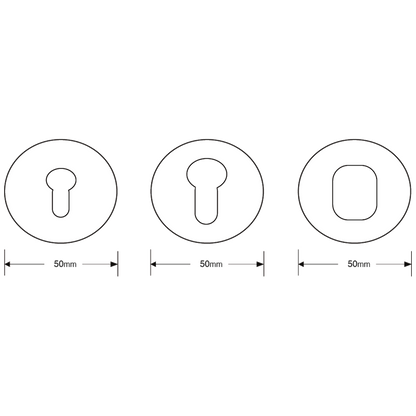 ASEC Concealed Fixing Escutcheon