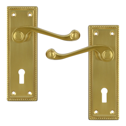 ASEC Georgian Plate Mounted Lever Furniture