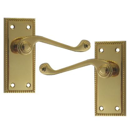 ASEC Georgian Plate Mounted Lever Furniture