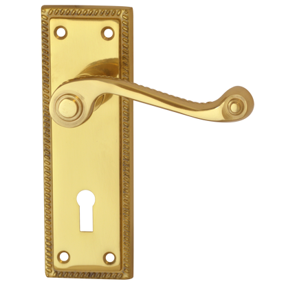 ASEC Georgian Plate Mounted Lever Lock Furniture