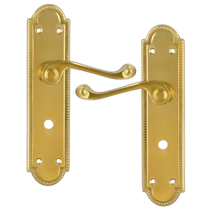 ASEC Georgian Shaped Plate Mounted Lever Furniture