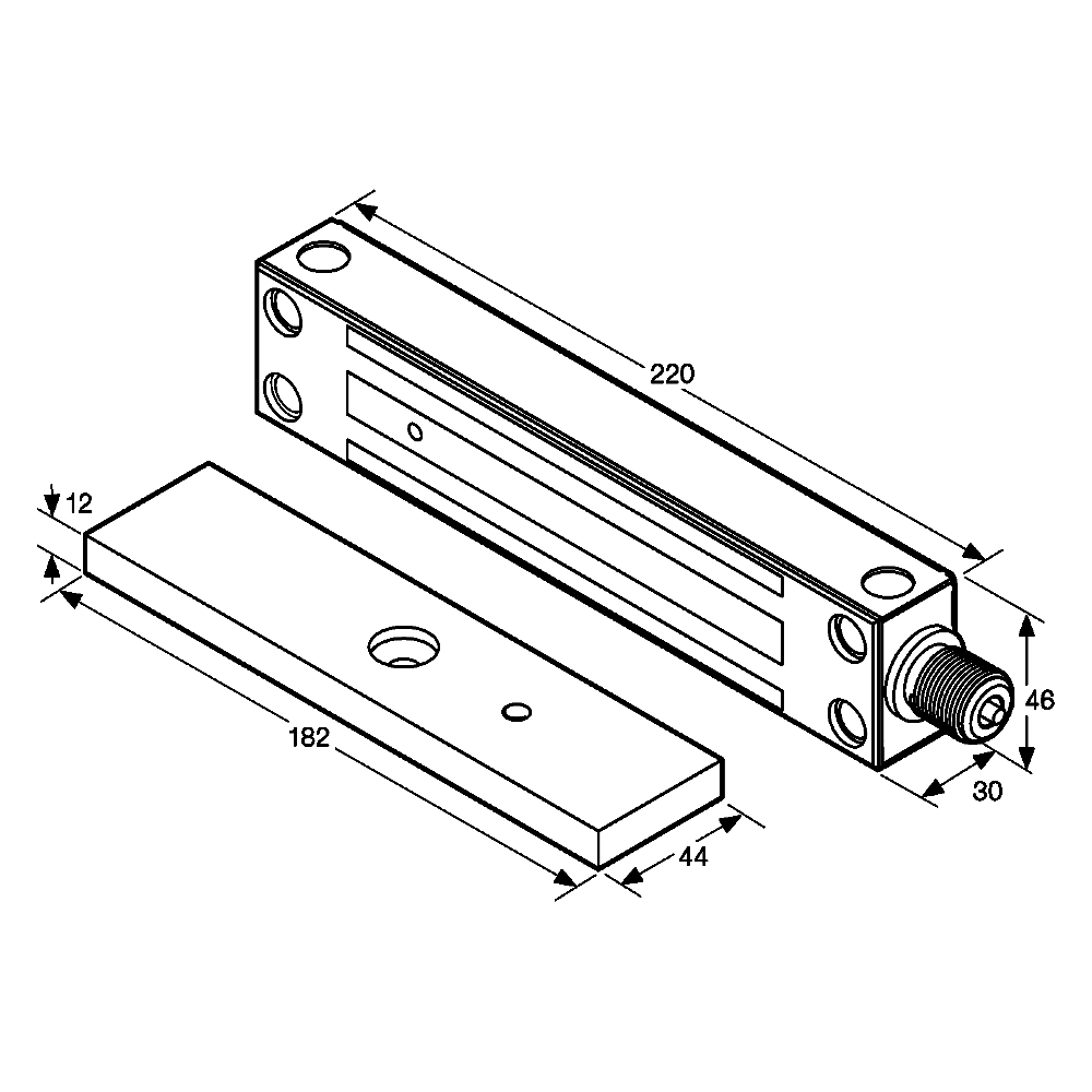 ASEC External Magnet 363Kg Holding Force