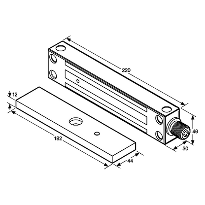 ASEC External Magnet 363Kg Holding Force