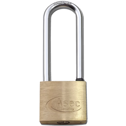 ASEC KA Long Shackle Brass Padlock