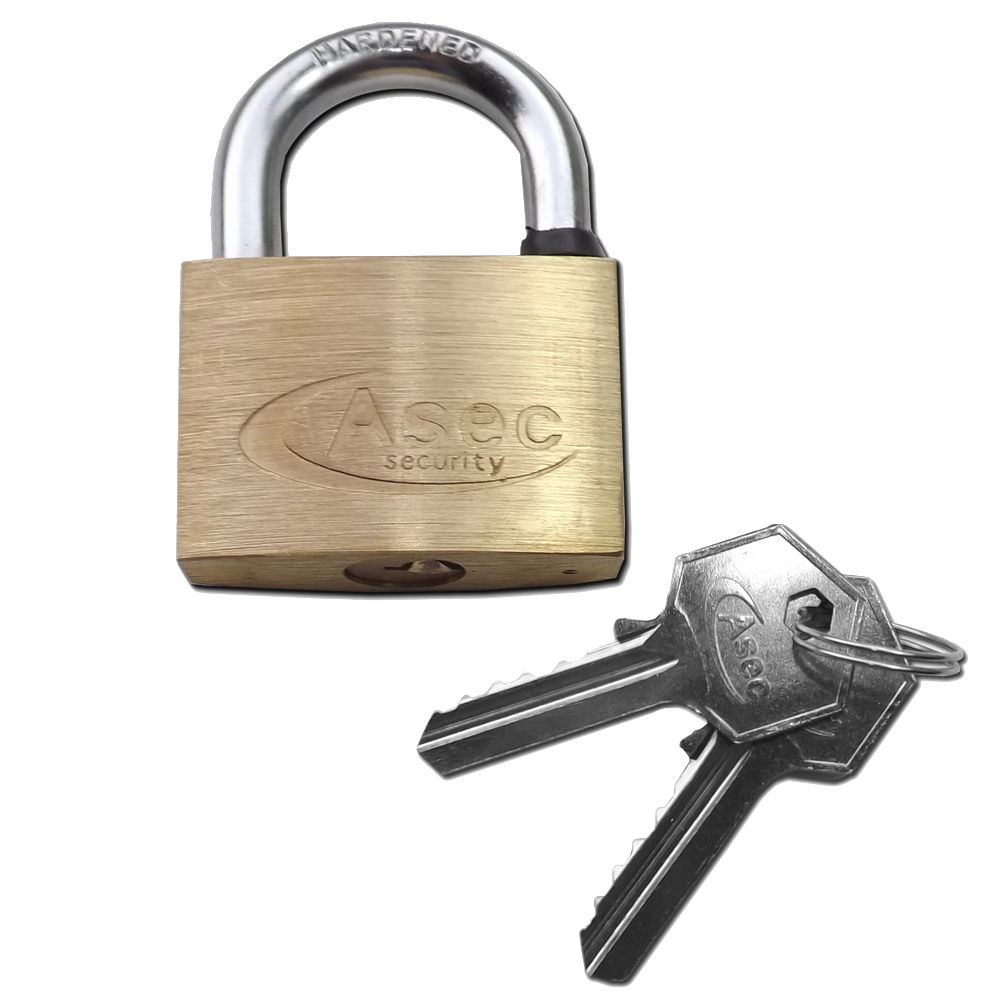 ASEC KA Open Shackle Brass Padlock