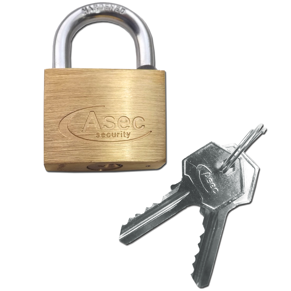 ASEC KA Open Shackle Brass Padlock