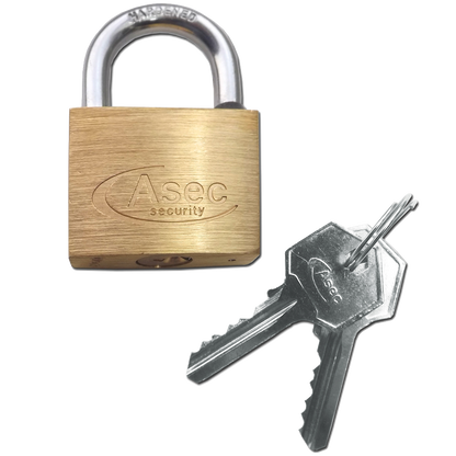 ASEC KA Open Shackle Brass Padlock