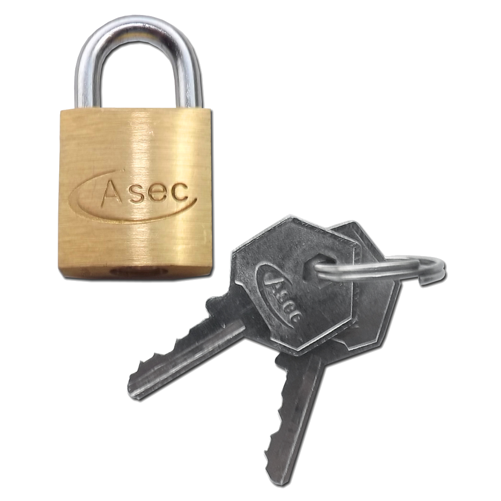ASEC KA Open Shackle Brass Padlock
