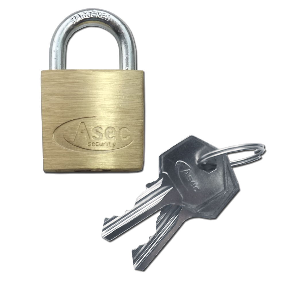 ASEC KA Open Shackle Brass Padlock