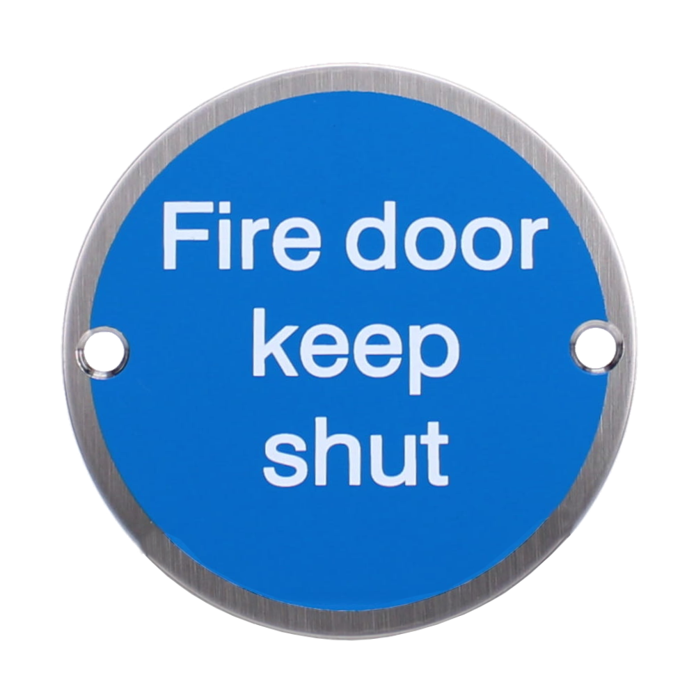 ASEC Metal Fire Door Keep Shut Sign