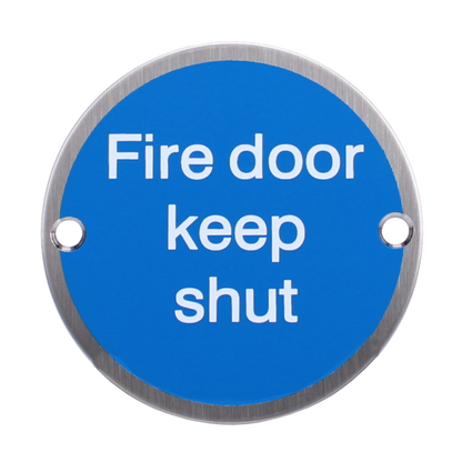ASEC Metal Fire Door Keep Shut Sign