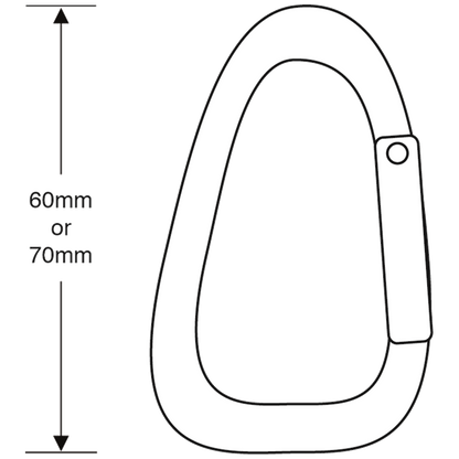 ASEC Metal Carabiner Key Ring