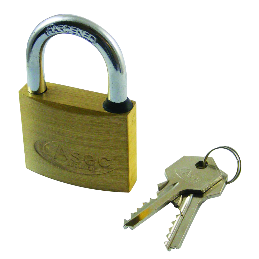 ASEC MK Open Shackle Brass Padlock