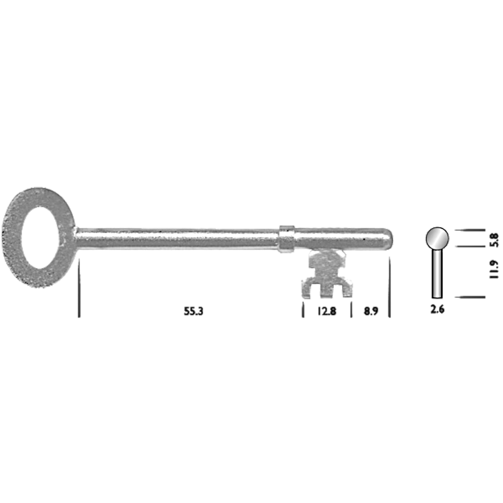 ASEC Pre-Cut FB2 Key To Suit Marsden Fire Brigade Locks