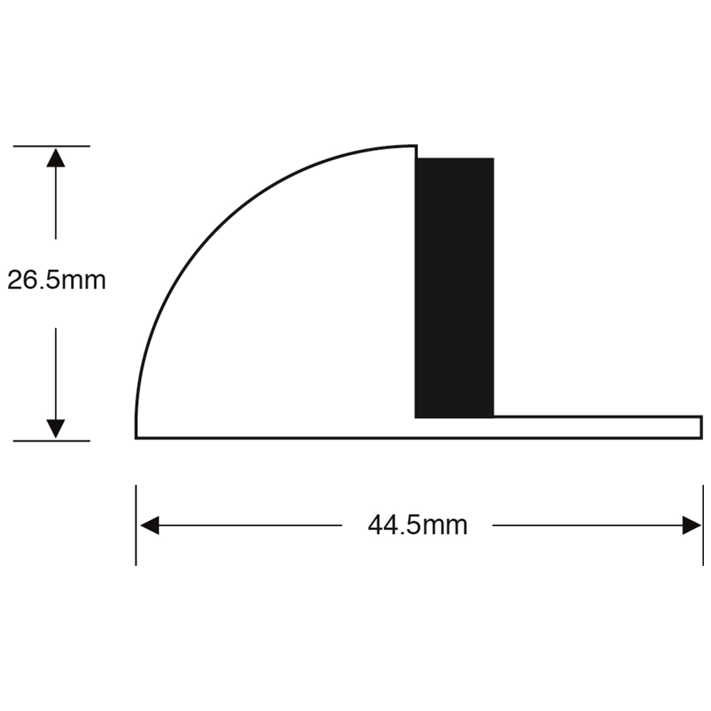 ASEC Oval Floor Door Stop