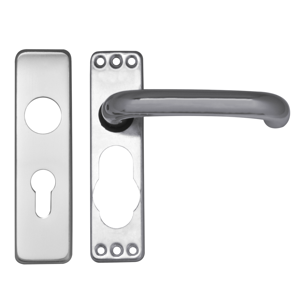 ASEC Plate Mounted Aluminium Lever Furniture