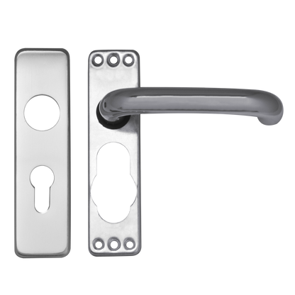ASEC Plate Mounted Aluminium Lever Furniture