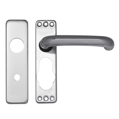 ASEC Plate Mounted Aluminium Lever Furniture