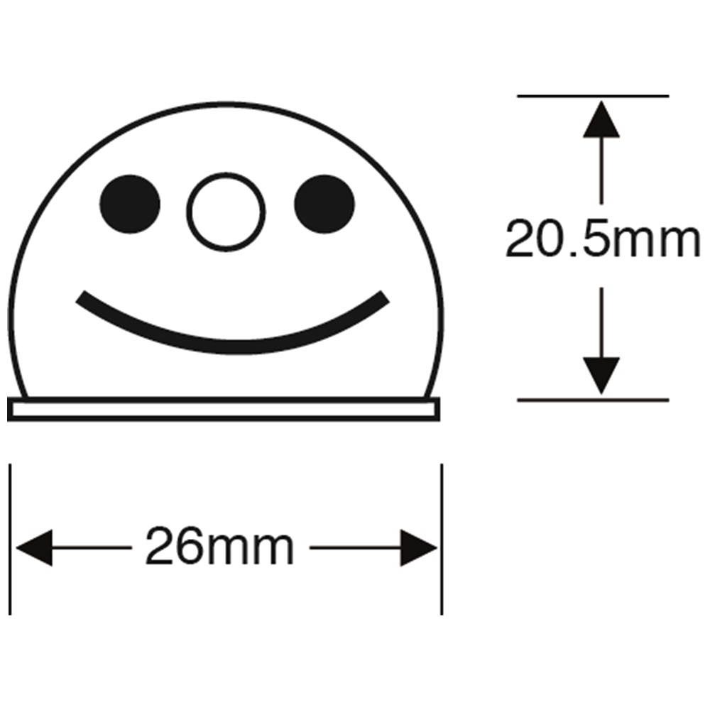 ASEC Smiley Face Half Moon Key Caps
