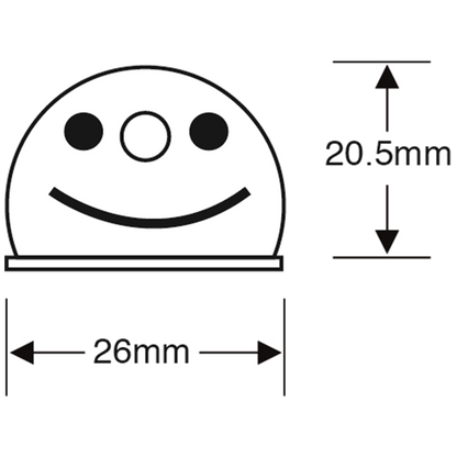 ASEC Smiley Face Half Moon Key Caps