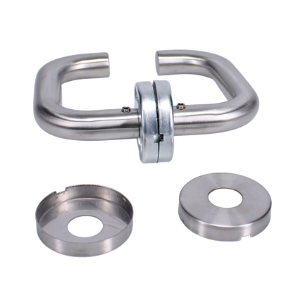 ASEC Stainless Steel Round Rose Lever Furniture