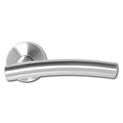 ASEC Stainless Steel Round Rose Lever Furniture