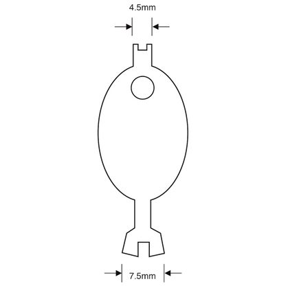 ASEC TS7259 Emergency Light Test Key