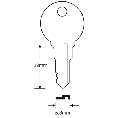 ASEC TS7536 Mila Window Key
