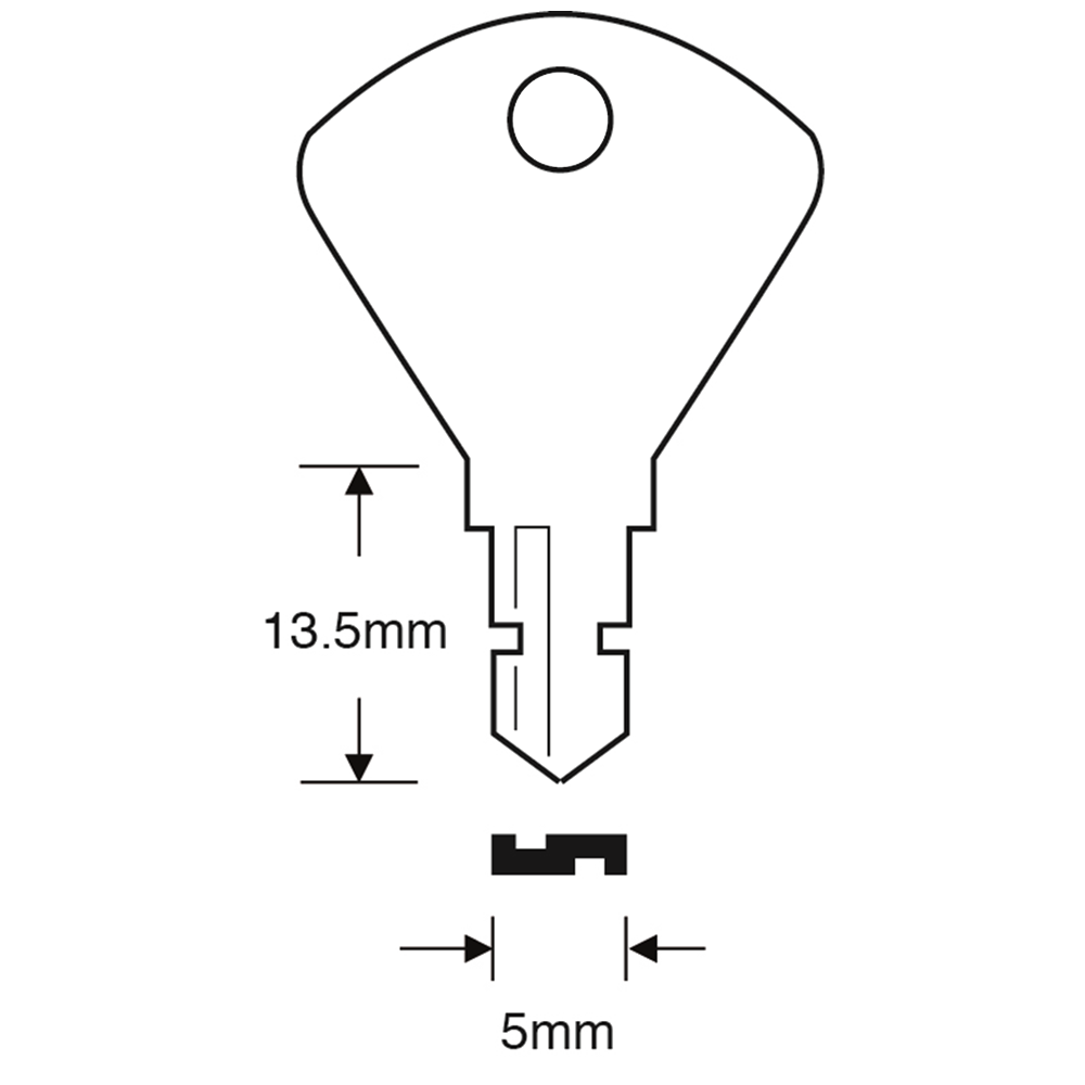 ASEC TS7538 Saracen Window Key