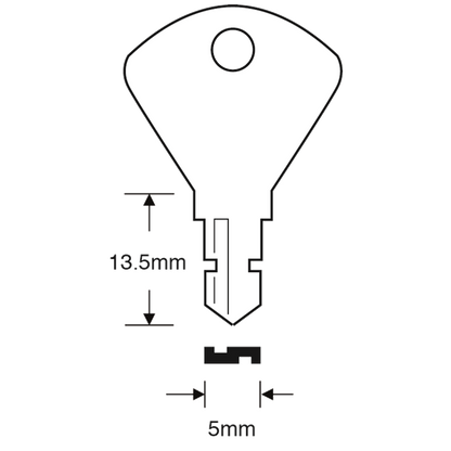 ASEC TS7538 Saracen Window Key