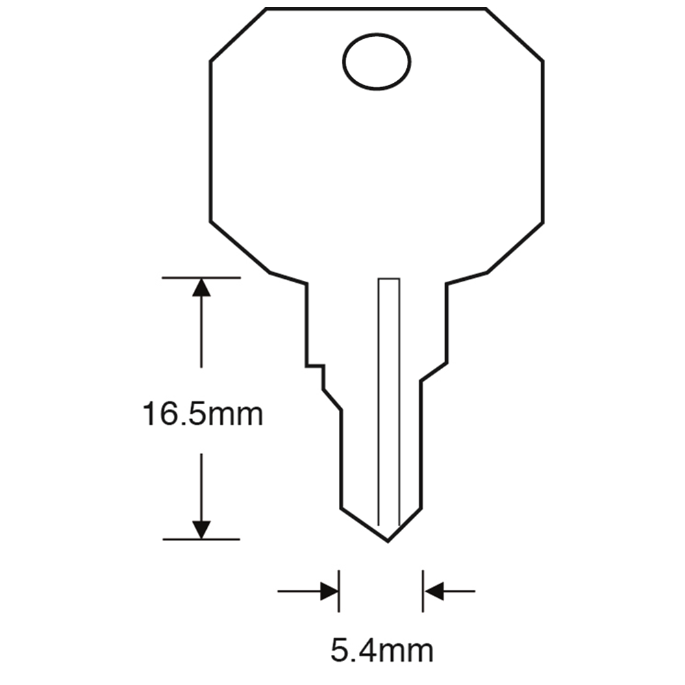 ASEC TS7541 WMS Window Key
