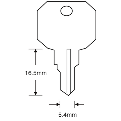ASEC TS7541 WMS Window Key