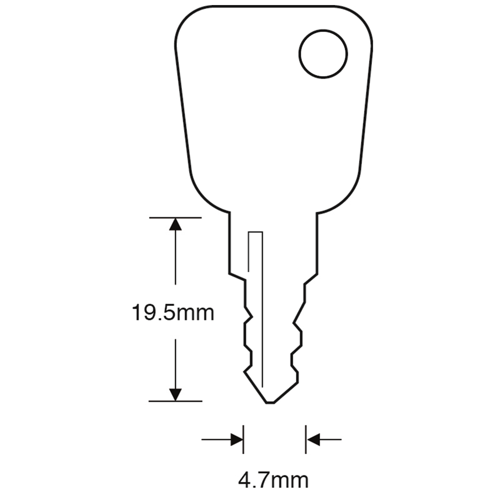 ASEC TS7543 Fab N Fix Window Key