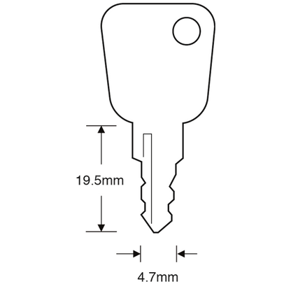 ASEC TS7543 Fab N Fix Window Key