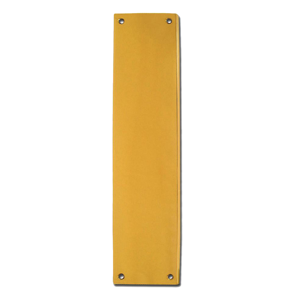 ASEC Victorian 70mm Wide Polished Brass Finger Plate