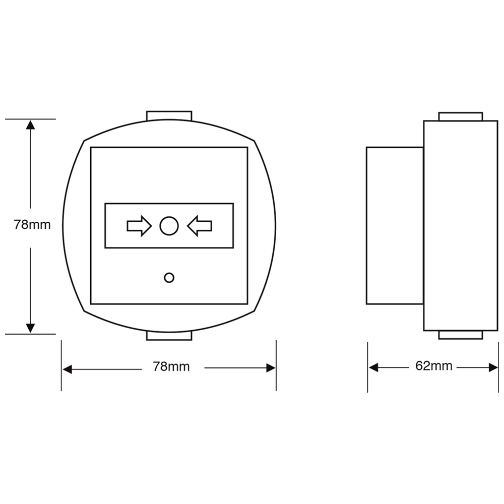 ASEC External Triple Pole Call Point