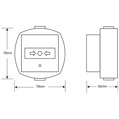 ASEC External Triple Pole Call Point