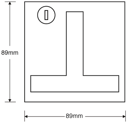 HENDERSON 002039 Flush Merlin Garage Door Lock