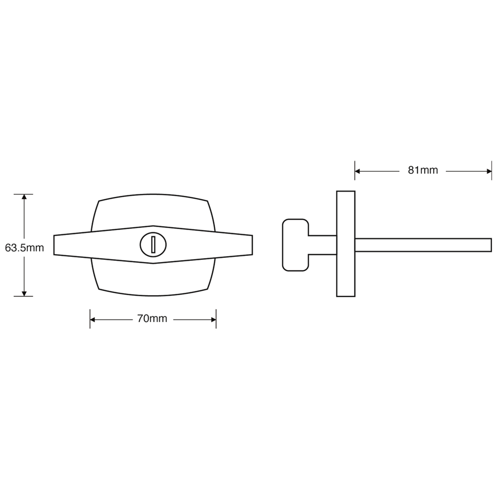 STARFLEET STAR0010 T Locking Garage Door Handle