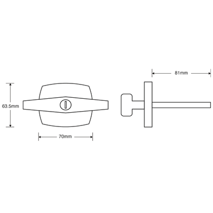 STARFLEET STAR0010 T Locking Garage Door Handle